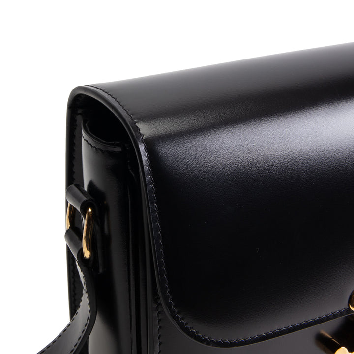 CELINE Classique Triomphe Shoulder Bag - Black