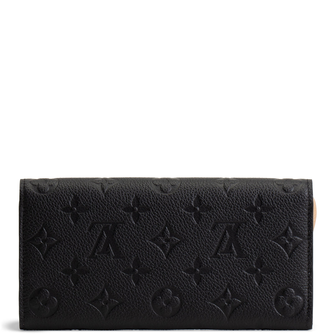 LOUIS VUITTON Empreinte Emilie Wallet - Black