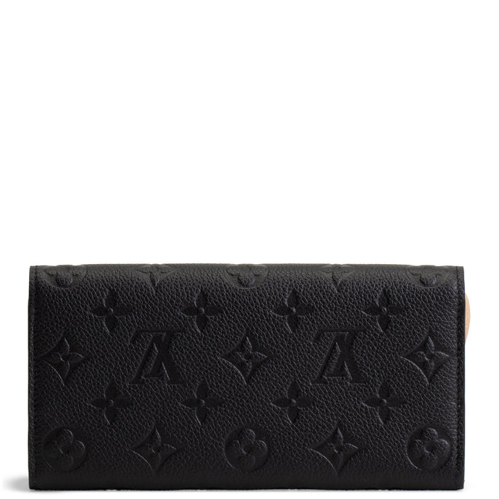 LOUIS VUITTON Empreinte Emilie Wallet - Black