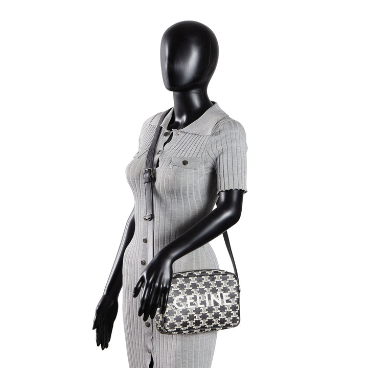 CELINE Triomphe Messenger - Black