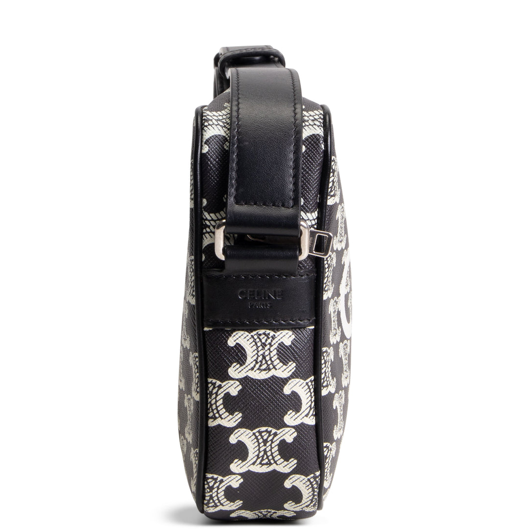 CELINE Triomphe Messenger - Black