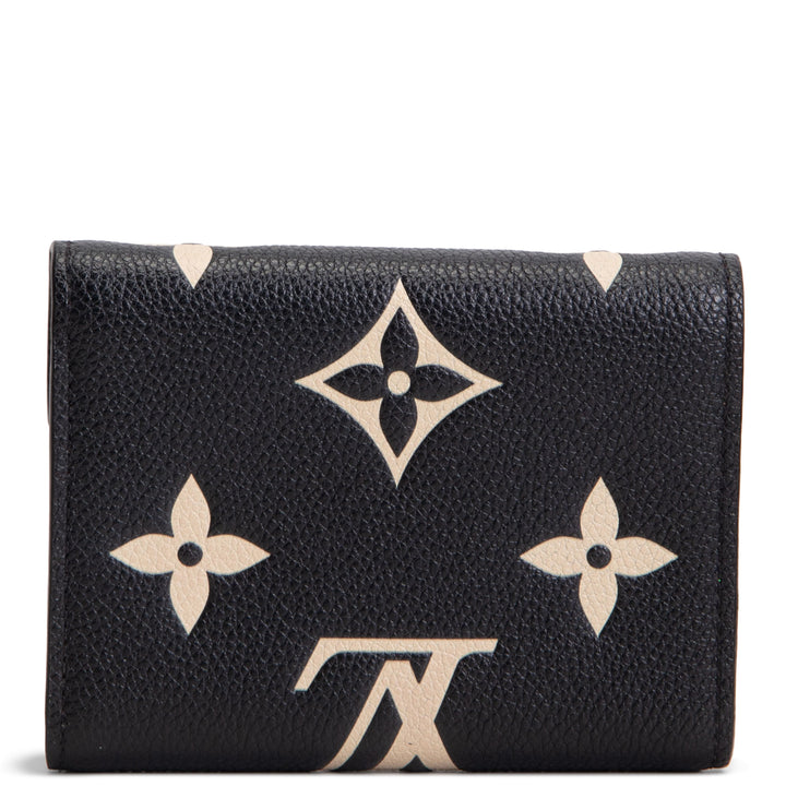 LOUIS VUITTON Bicolor Empreinte Victorine Wallet - Black / Beige