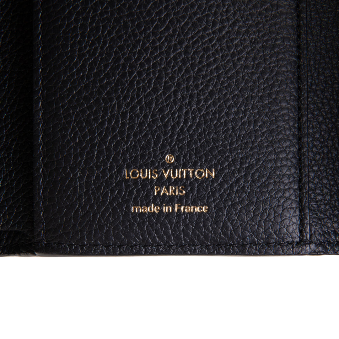 LOUIS VUITTON Bicolor Empreinte Victorine Wallet - Black / Beige