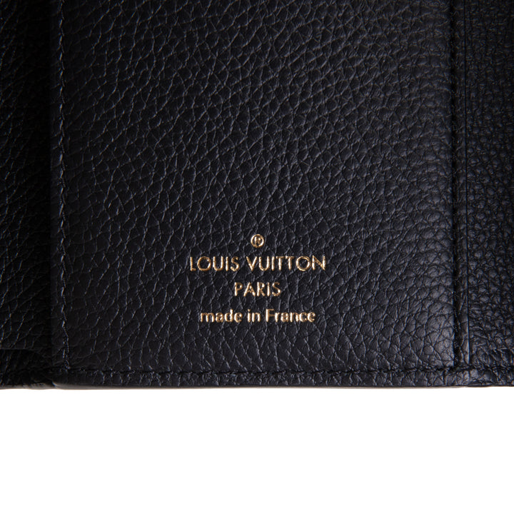 LOUIS VUITTON Bicolor Empreinte Victorine Wallet - Black / Beige