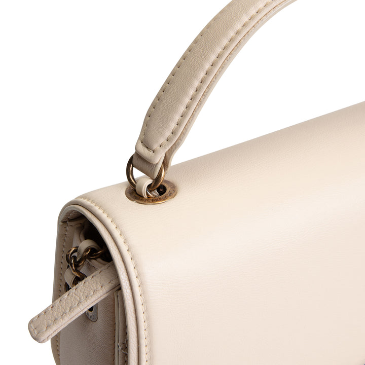 CHANEL Leather Coco Curve Flap Bag - Ivory