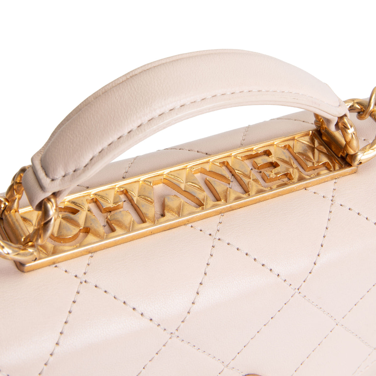 CHANEL Mini Trendy Spirit Top Handle - Beige