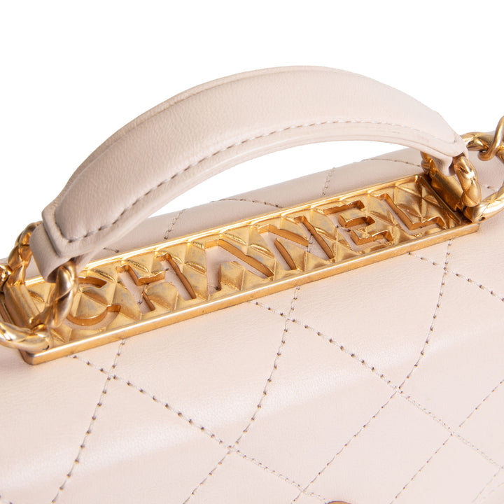 CHANEL Mini Trendy Spirit Top Handle - Beige