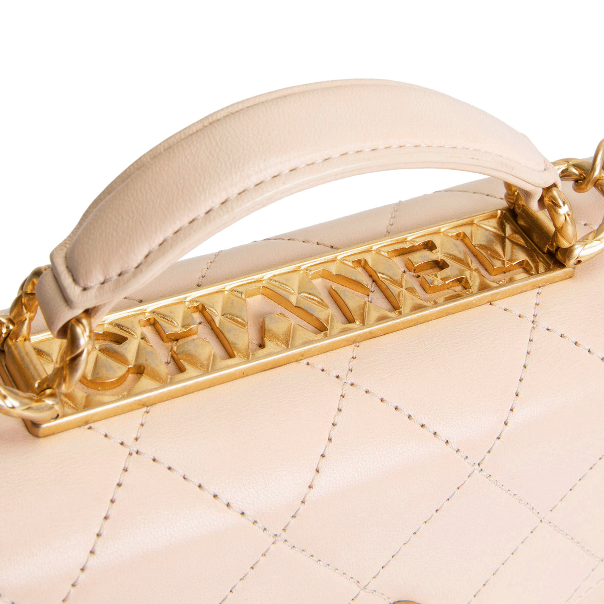 CHANEL Mini Trendy Spirit Top Handle - Beige