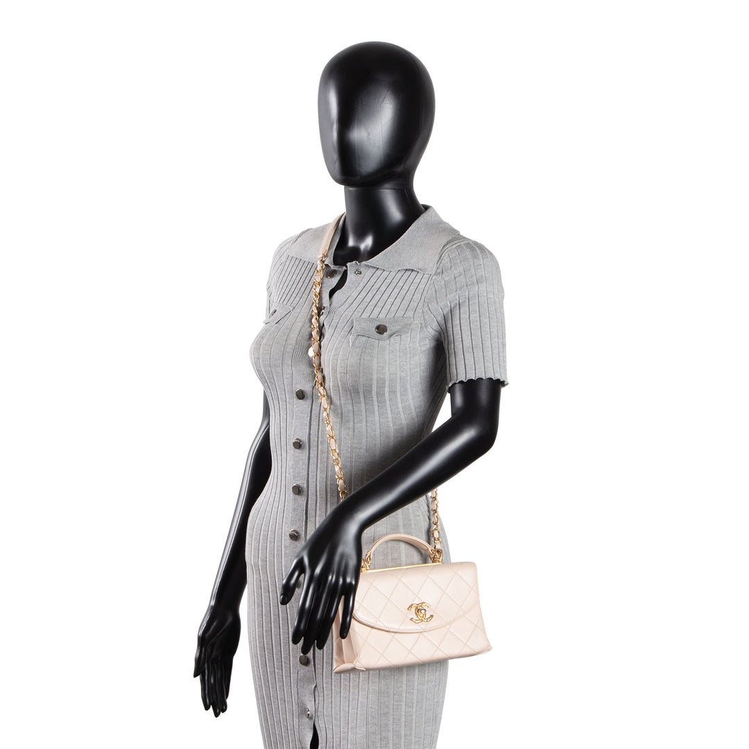 CHANEL Mini Trendy Spirit Top Handle - Beige