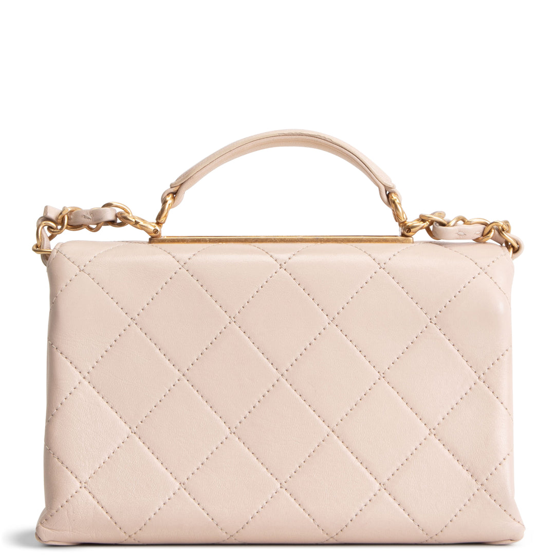 CHANEL Mini Trendy Spirit Top Handle - Beige
