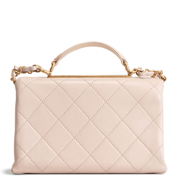 CHANEL Mini Trendy Spirit Top Handle - Beige
