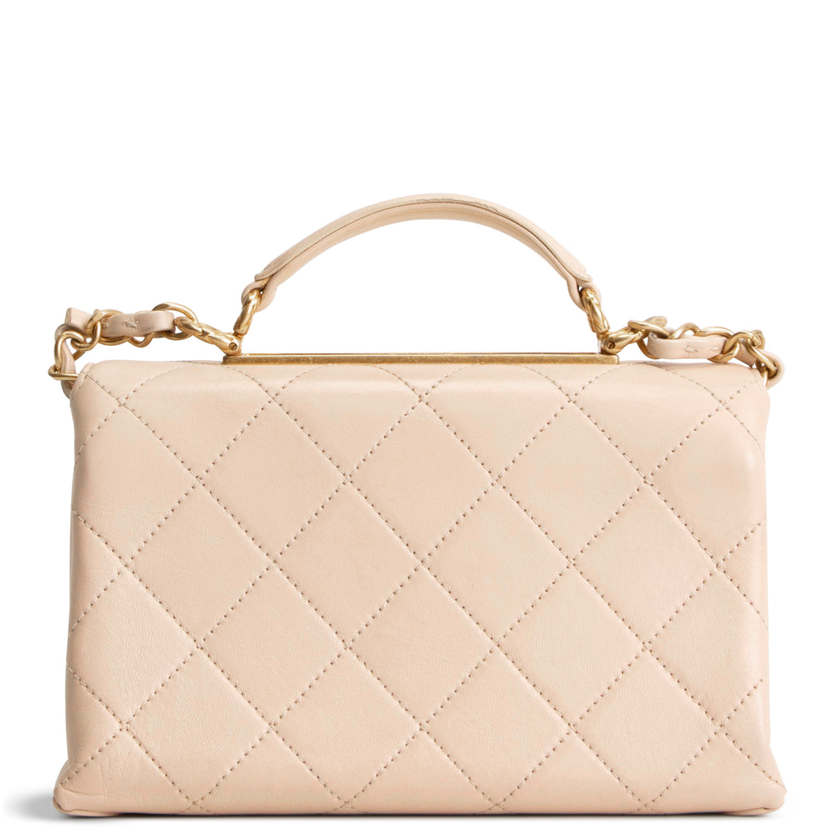 CHANEL Mini Trendy Spirit Top Handle - Beige