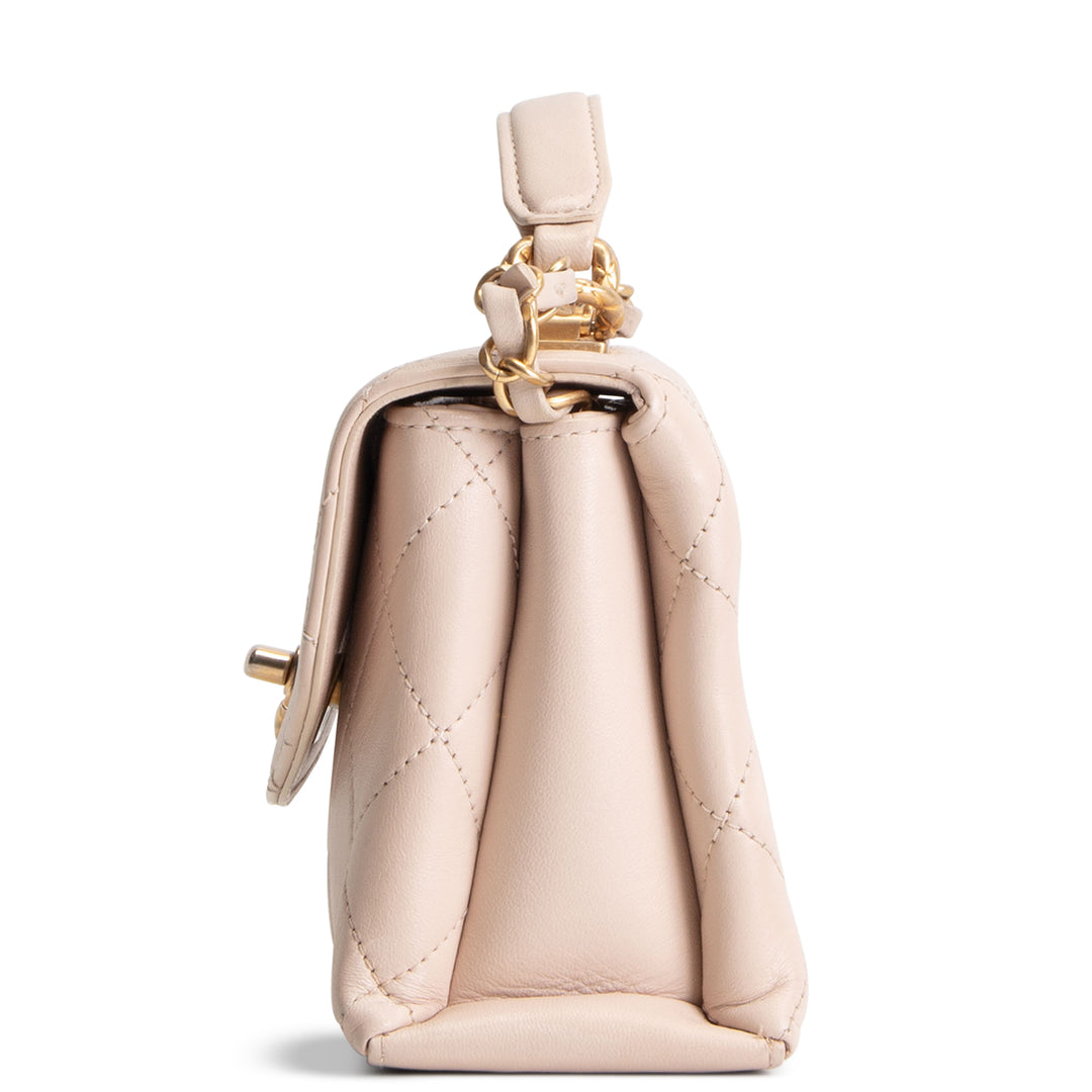 CHANEL Mini Trendy Spirit Top Handle - Beige