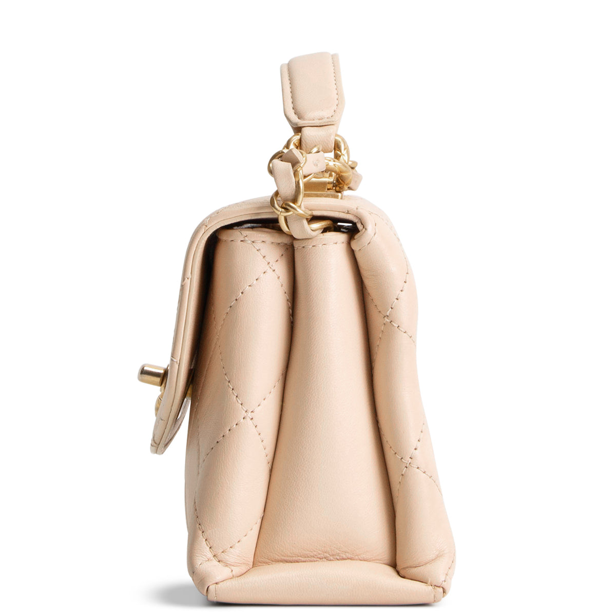 CHANEL Mini Trendy Spirit Top Handle - Beige