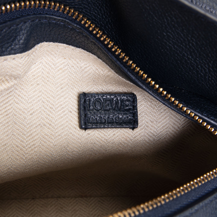 LOEWE Mini Puzzle w/ Leather Strap - Navy