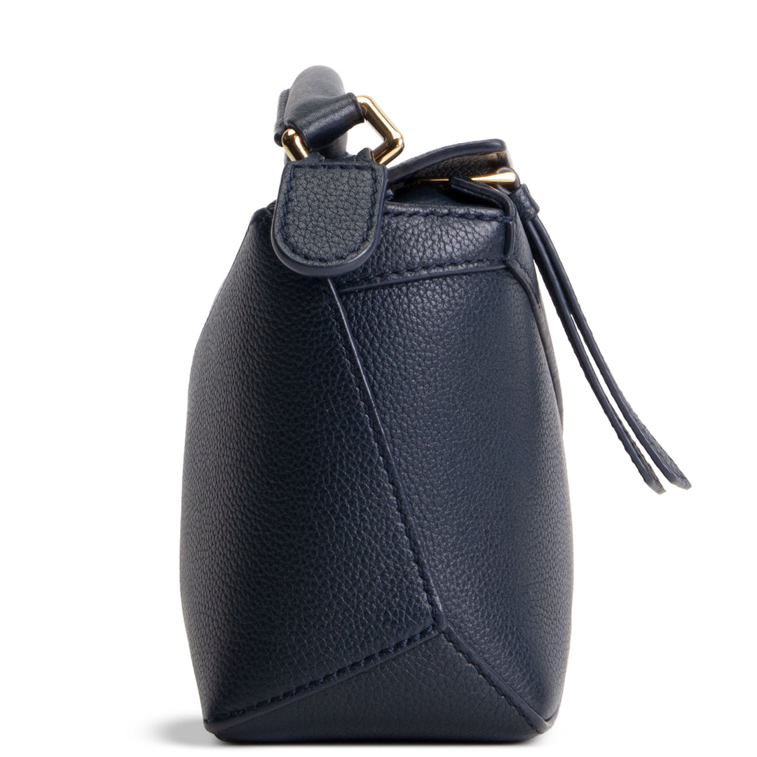 LOEWE Mini Puzzle w/ Leather Strap - Navy