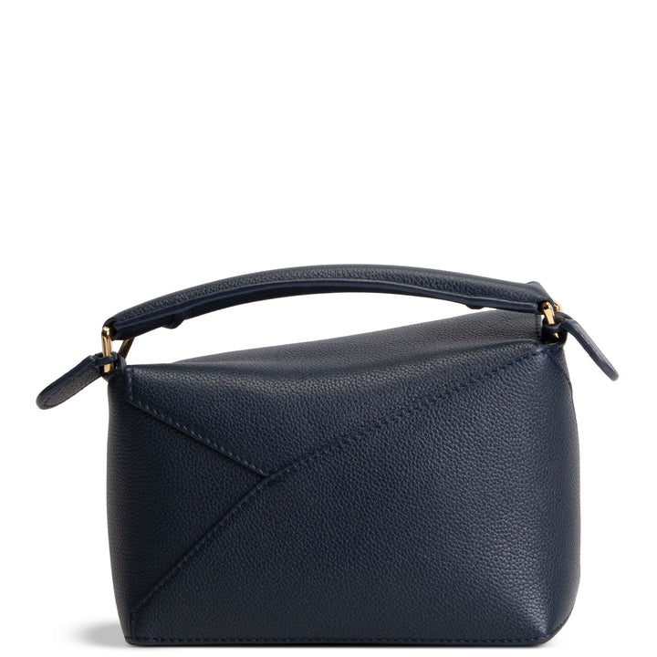 LOEWE Mini Puzzle w/ Leather Strap - Navy