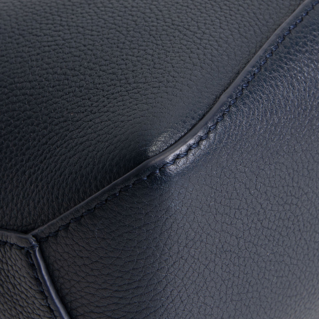 LOEWE Mini Puzzle w/ Leather Strap - Navy