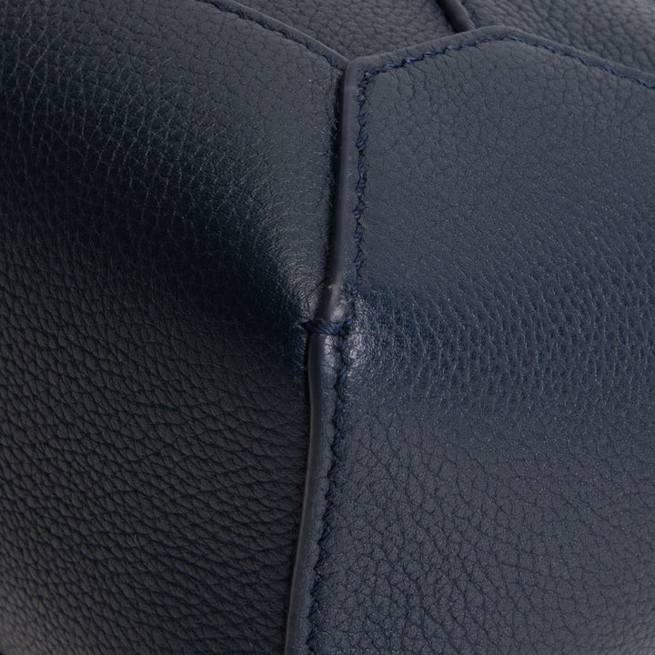 LOEWE Mini Puzzle w/ Leather Strap - Navy