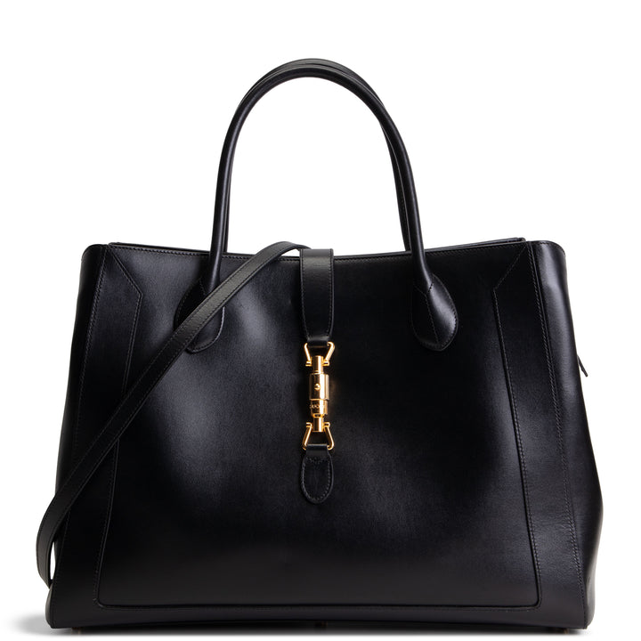 GUCCI Large Jackie 1961 Tote w/ Strap - Black