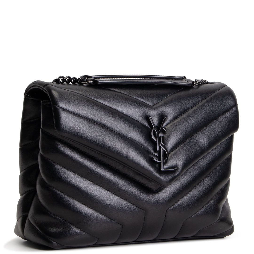 SAINT LAURENT Small Loulou - Black