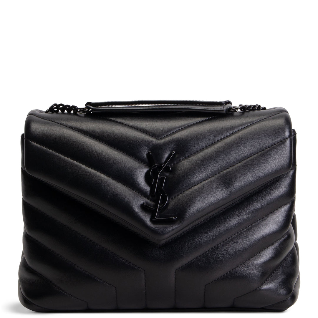 SAINT LAURENT Small Loulou - Black