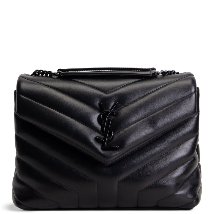 SAINT LAURENT Small Loulou - Black