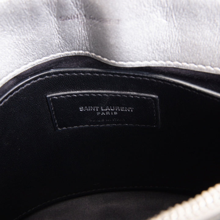 SAINT LAURENT Small Loulou - Silver OUTLET FINAL SALE