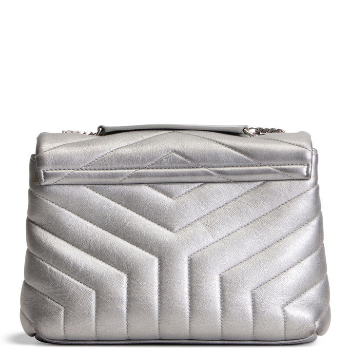 SAINT LAURENT Small Loulou - Silver OUTLET FINAL SALE