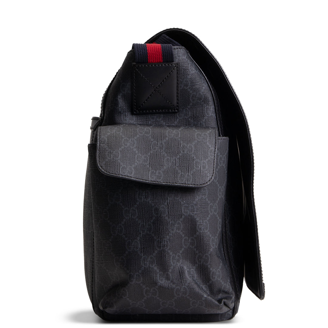 GUCCI GG Supreme Diaper Bag - Black OUTLET FINAL SALE