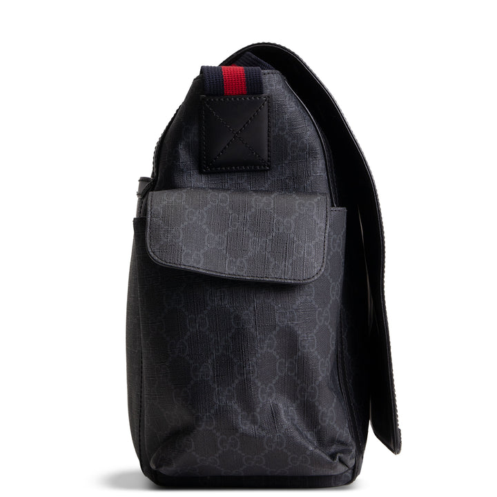 GUCCI GG Supreme Diaper Bag - Black OUTLET FINAL SALE