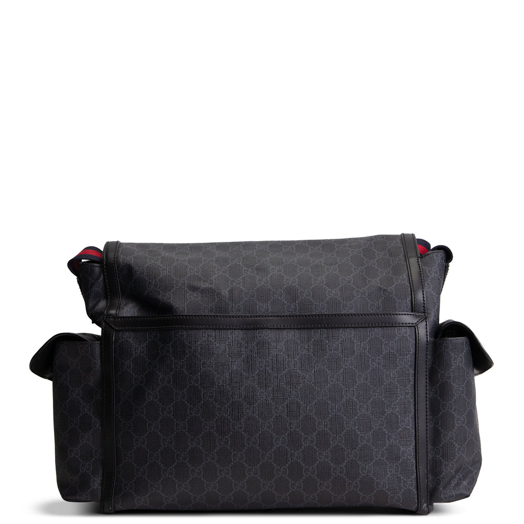 GUCCI GG Supreme Diaper Bag - Black OUTLET FINAL SALE