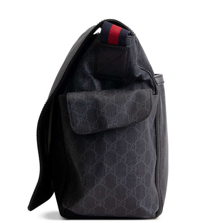 GUCCI GG Supreme Diaper Bag - Black OUTLET FINAL SALE