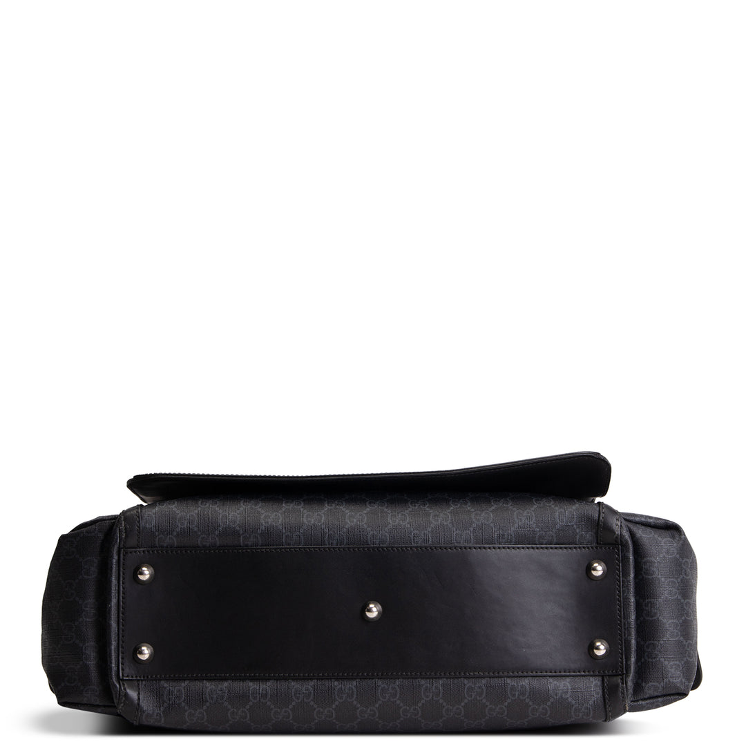 GUCCI GG Supreme Diaper Bag - Black OUTLET FINAL SALE