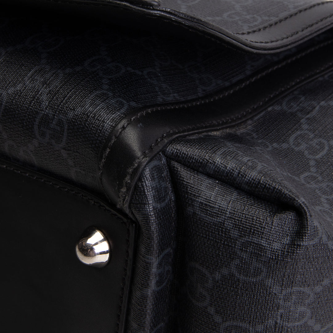 GUCCI GG Supreme Diaper Bag - Black OUTLET FINAL SALE