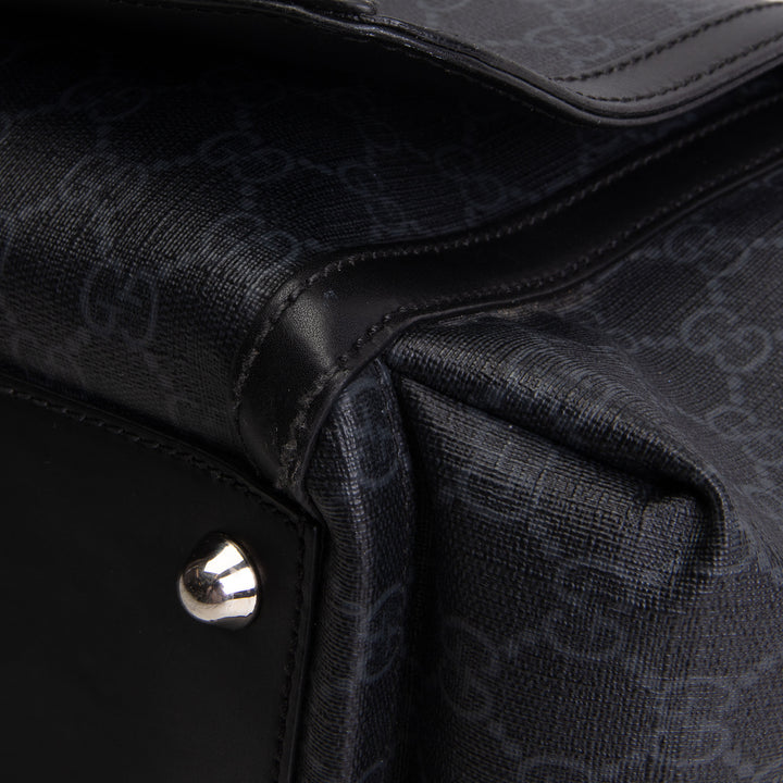 GUCCI GG Supreme Diaper Bag - Black OUTLET FINAL SALE