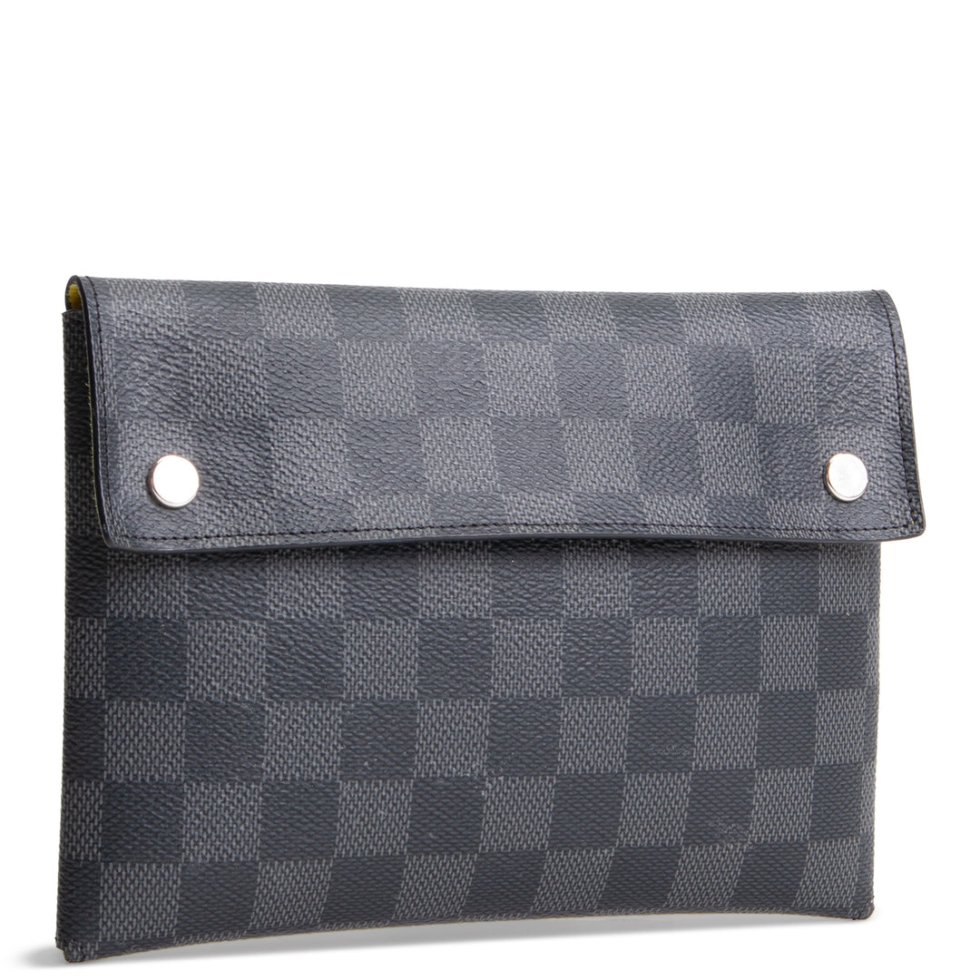 LOUIS VUITTON Damier Graphite Alpha Triple Pouch