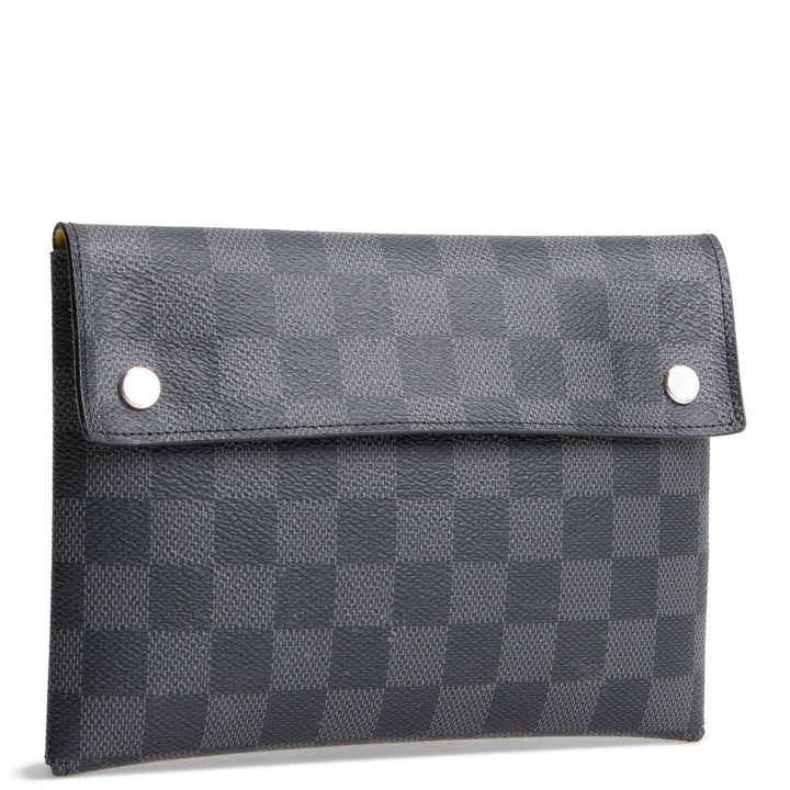 LOUIS VUITTON Damier Graphite Alpha Triple Pouch