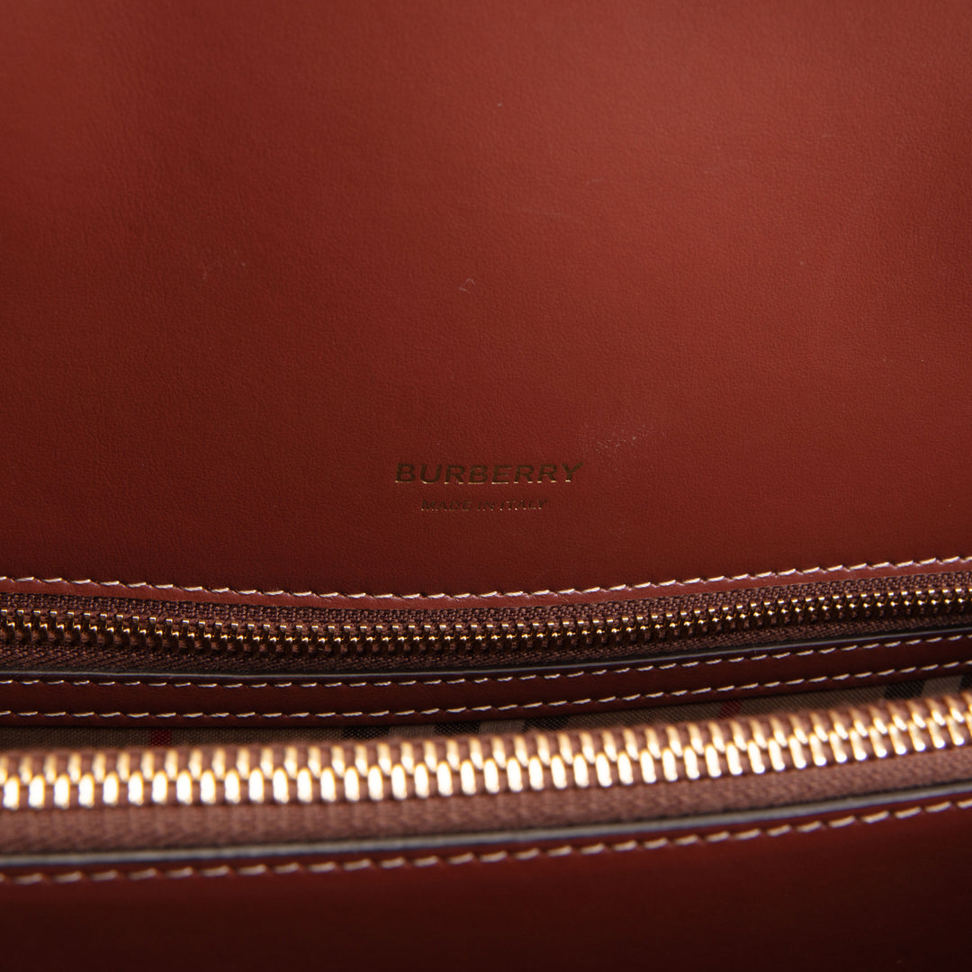 BURBERRY Check Two Handle Title Tote Large - Missing Strap