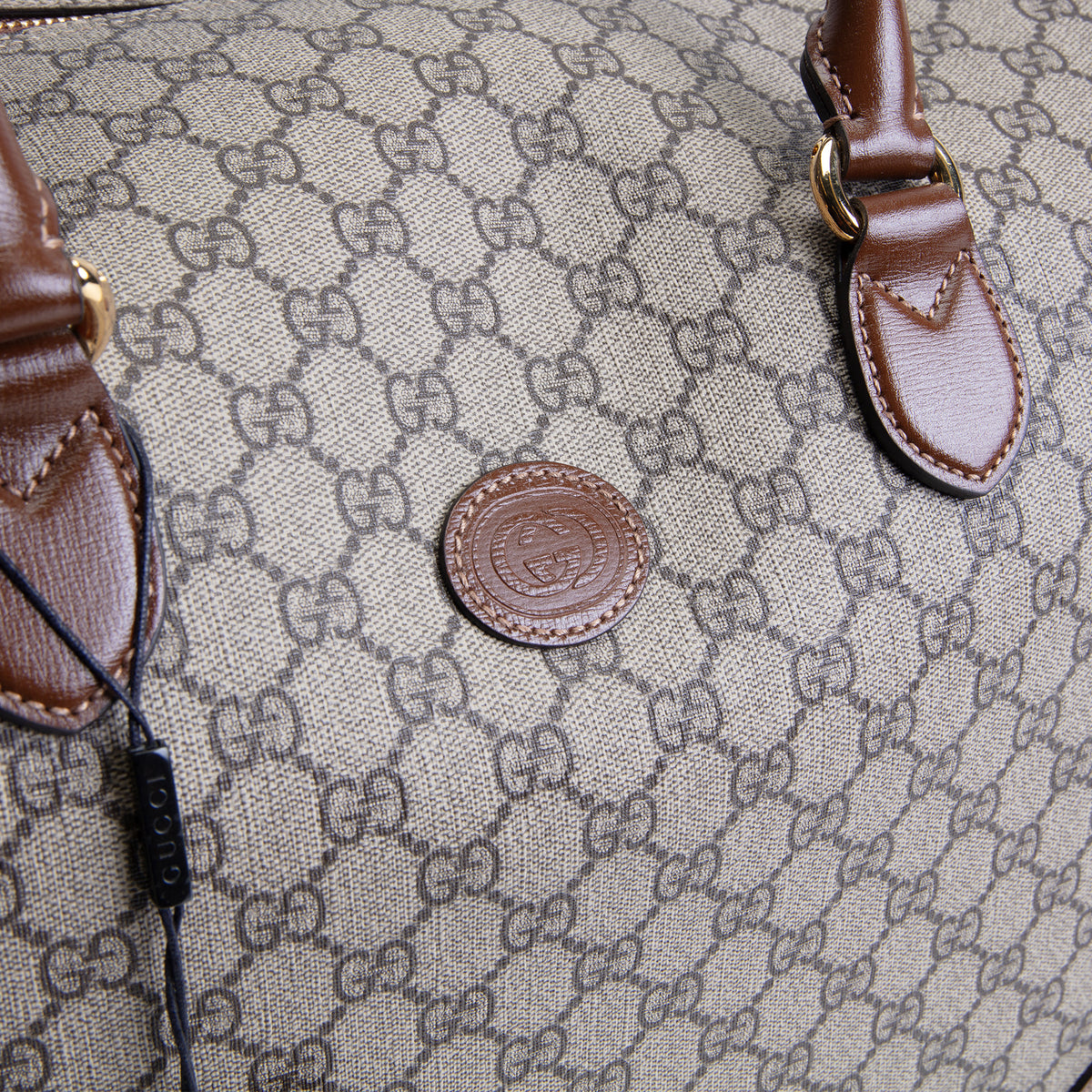GUCCI GG Supreme Interlocking G Duffle Bag