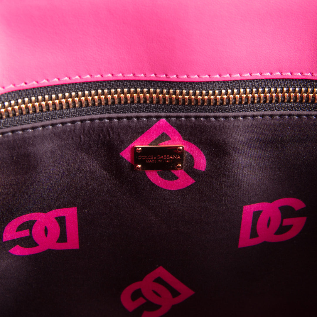 DOLCE & GABBANA Small G&G Logo Tote - Pink