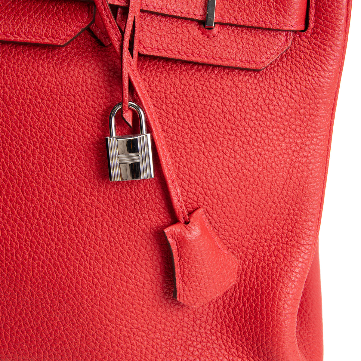 HERMES Birkin 35 Togo - Rouge De Coeur w/ Palladium Hardware
