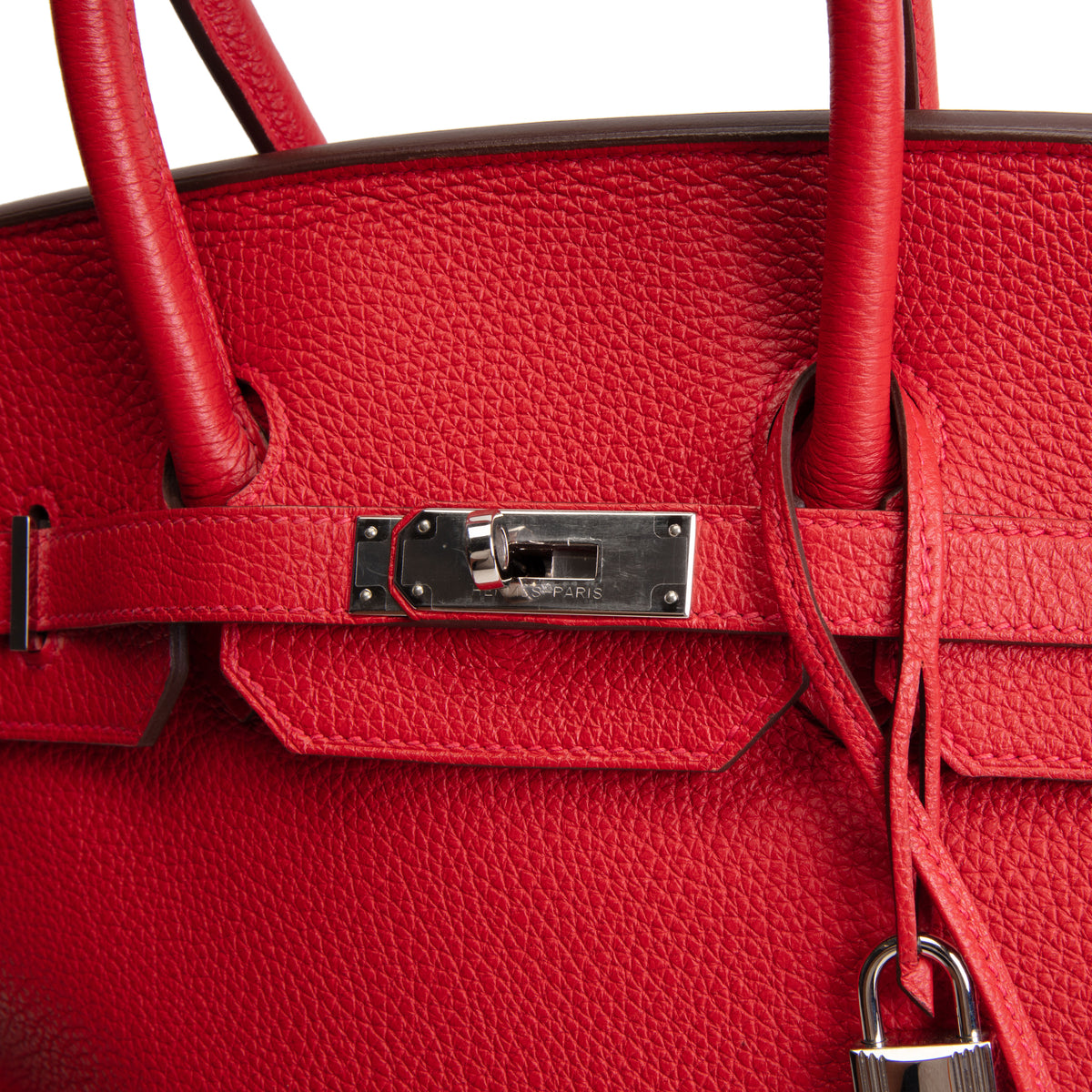 HERMES Birkin 35 Togo - Rouge De Coeur w/ Palladium Hardware