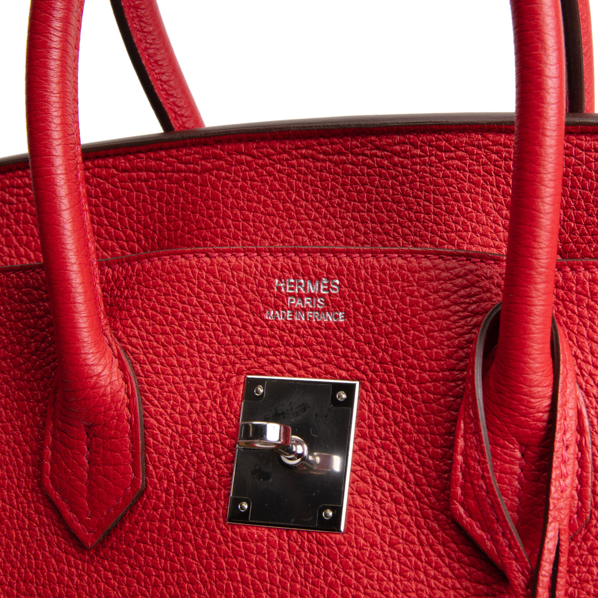 HERMES Birkin 35 Togo - Rouge De Coeur w/ Palladium Hardware