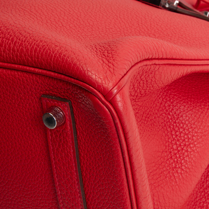 HERMES Birkin 35 Togo - Rouge De Coeur w/ Palladium Hardware