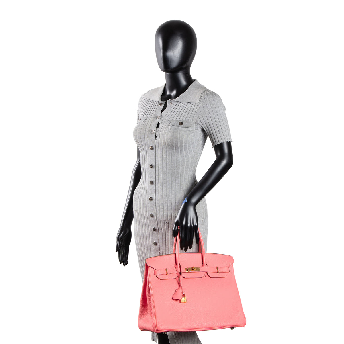 HERMES Birkin 35 Togo - Rose Lipstick w/ Gold Hardware