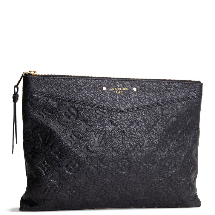 LOUIS VUITTON Daily Pouch Monogram Empreinte - Black