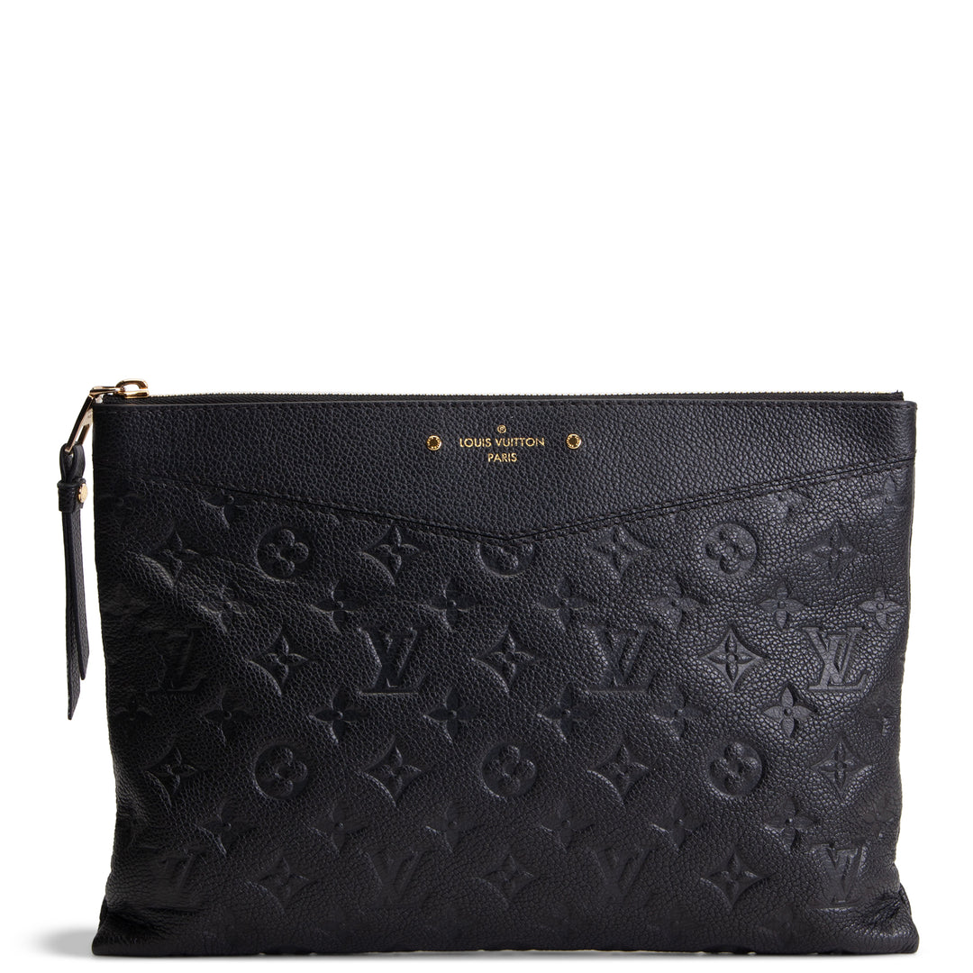 LOUIS VUITTON Daily Pouch Monogram Empreinte - Black