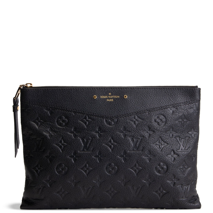 LOUIS VUITTON Daily Pouch Monogram Empreinte - Black