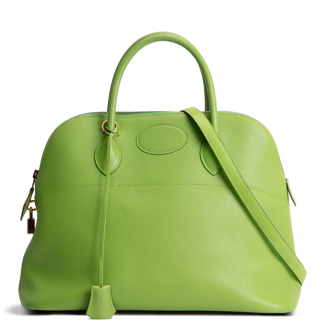 HERMES Vintage Gulliver Bolide 35 - Vert Cru